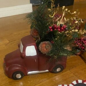 Christmas Truck Planter/Vase
